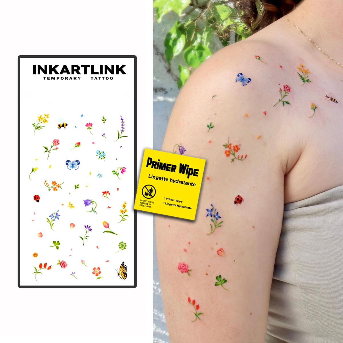 2 sheets of colorful tattoo stickers, temporary, party tattoos, last 1-5 days, bright colors, eas... | Amazon (US)