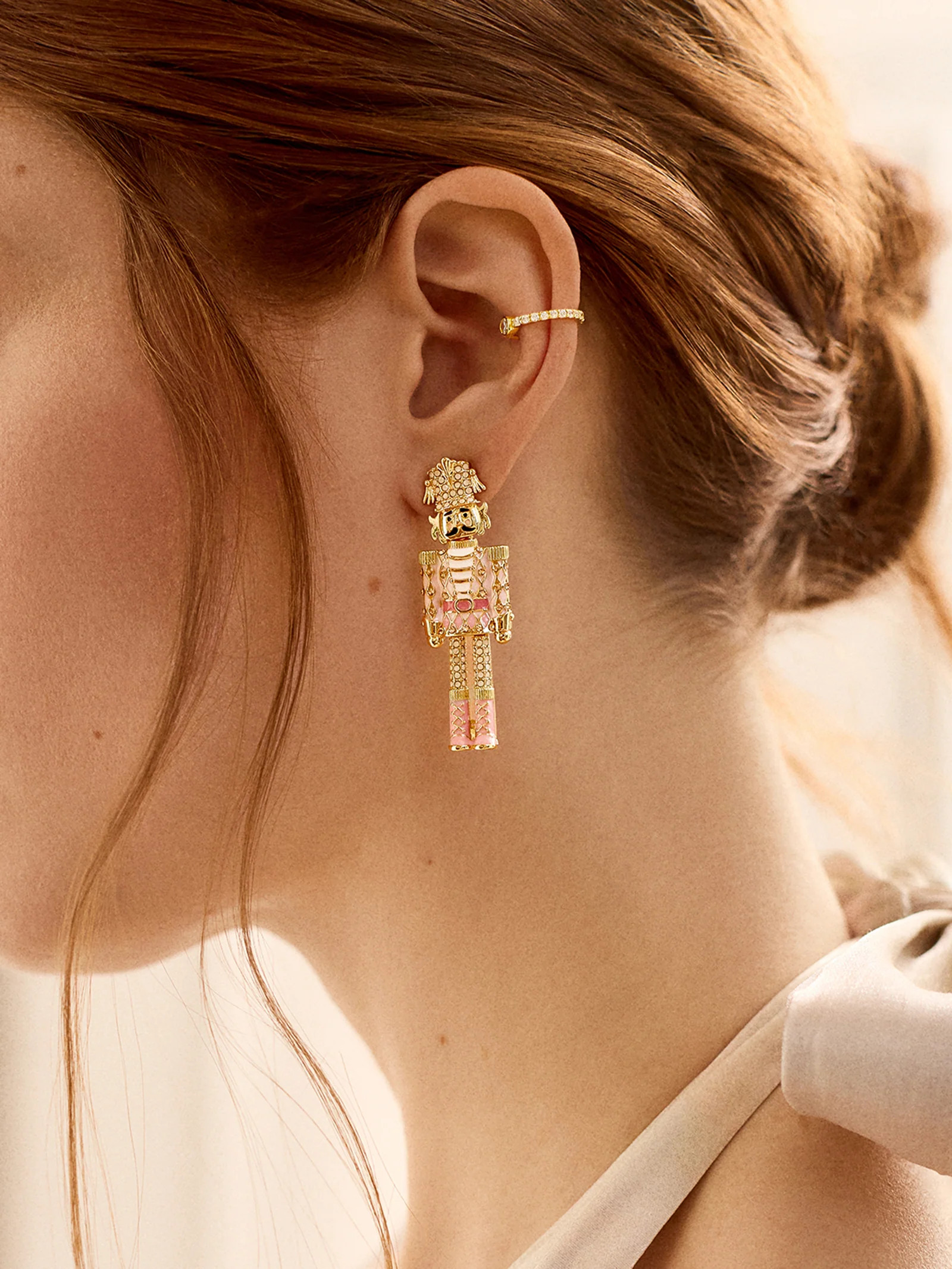 En Pointe Nutcracker Earrings - Light Pink | BaubleBar (US)