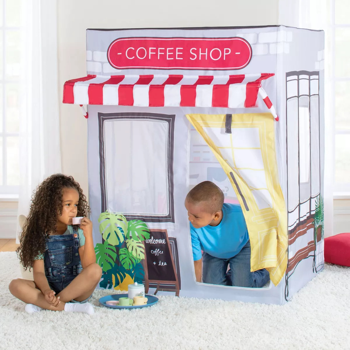 Martha Stewart Kids' Coffee Shop Play Tent: Children's Large Foldable Indoor Pretend Play Playhou... | Target