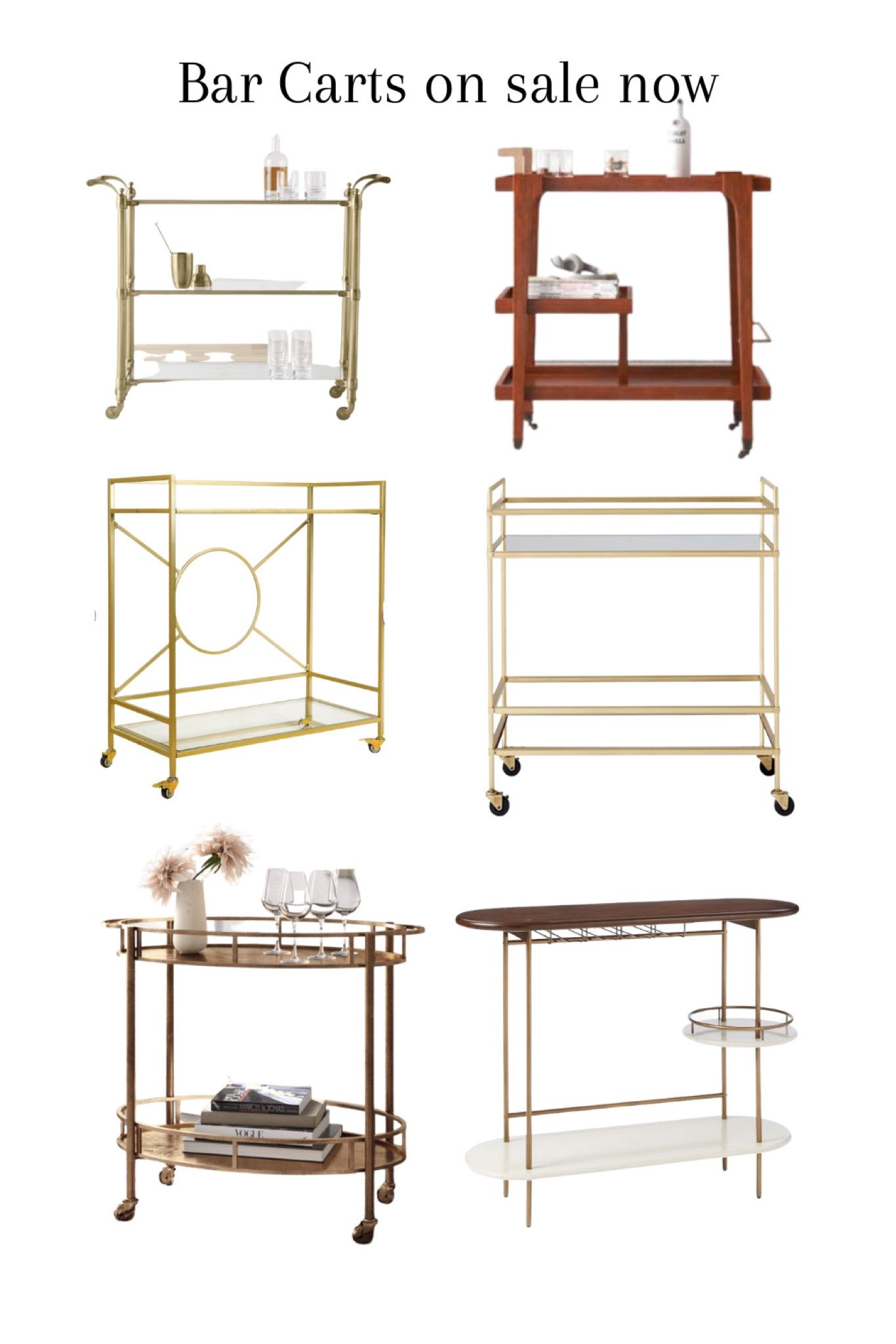 Bar carts on sale now!

#LTKhome #LTKstyletip #LTKsalealert