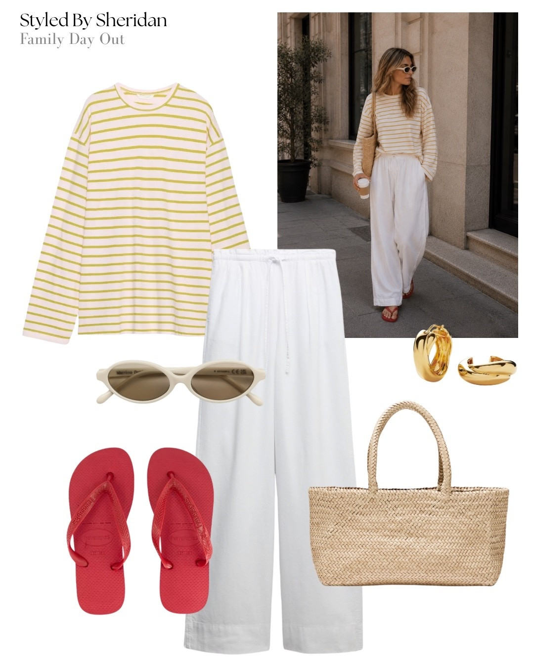 Red flip flops & white linen for summer

#LTKsummer #LTKstyletip #LTKshoes