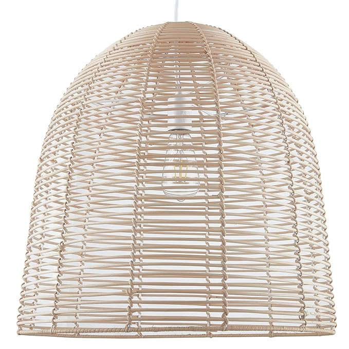 Southern Enterprises AMZ0328TL Formosa Rattan Pendant Lamp, Natural | Amazon (US)