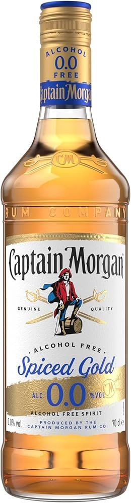 Captain Morgan Spiced Gold 0.0%| Alkoholfrei|fein würzig | karibisches Flair | Rum Alternative f... | Amazon (DE)