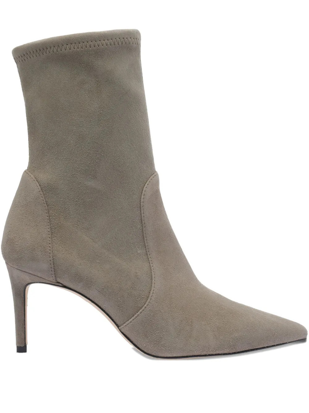 Stuart Weitzman 75mm suede heeled boots - Grey | Farfetch Global