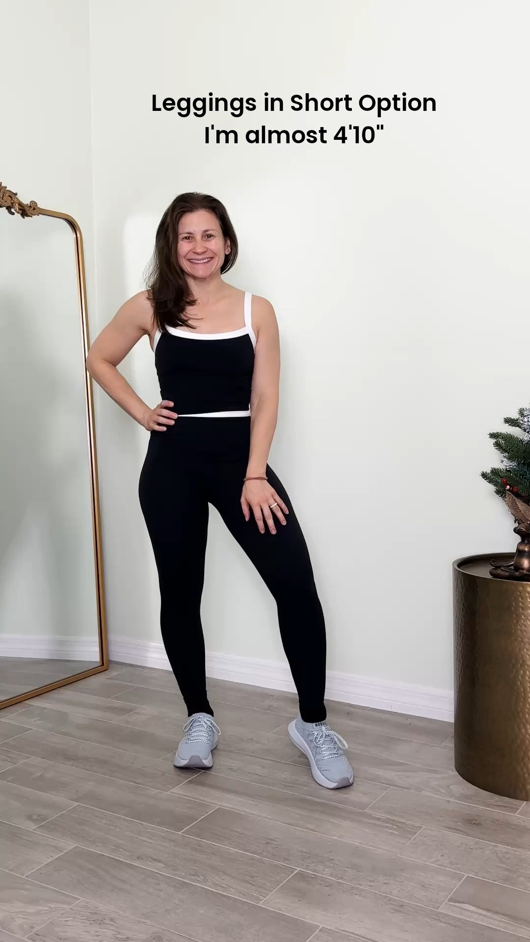 Cute matching fitness bra and leggings. The leggings come in short length and hits at my ankles, wearing my shoe size extra small in both. I am 4‘10“.

#LTKfitnessgoals #LTKselfcare #LTKActive