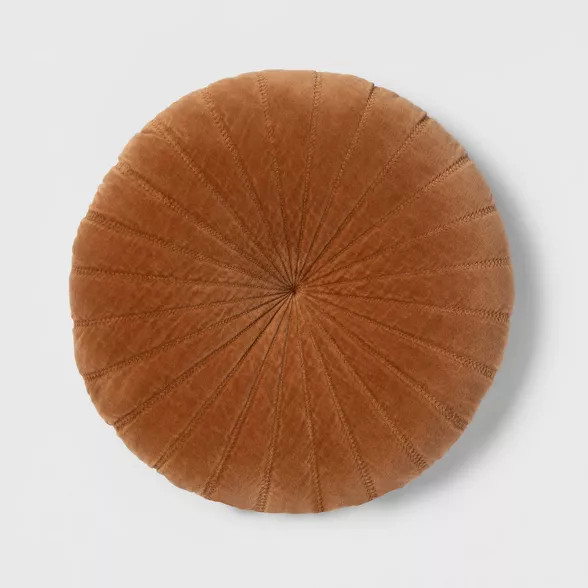 Quilted Velvet Round Throw Pillow - Opalhouse™ | Target