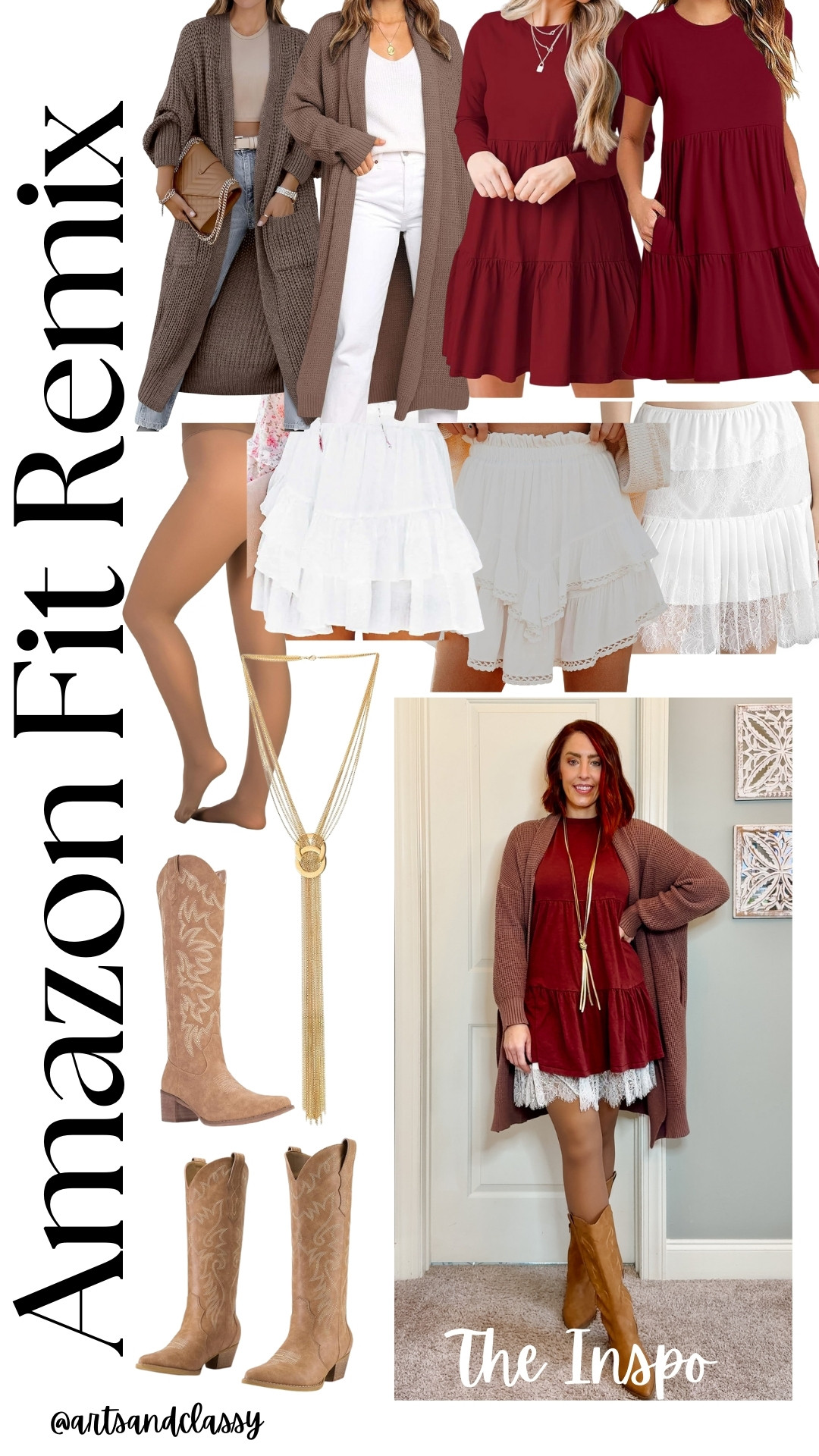 Check out this cute winter outfit idea! I love any opportunity to wear cowboy boots! #women’sstyle #winteroutfit #holidayoutfit #westernboots #dustercardigan
 

 #LTKMidsize #LTKStyleTip #LTKShoeCrush