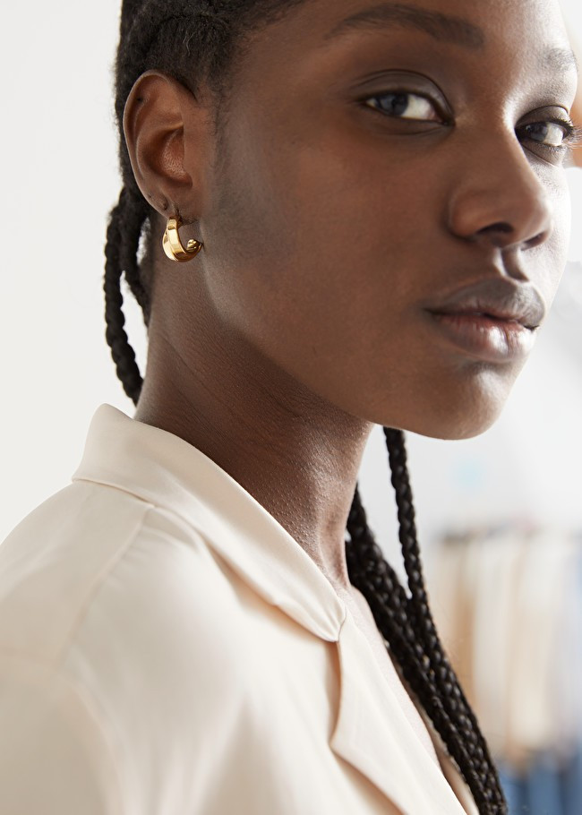 Chunky Layered Open Hoop Earrings | & Other Stories (EU + UK)