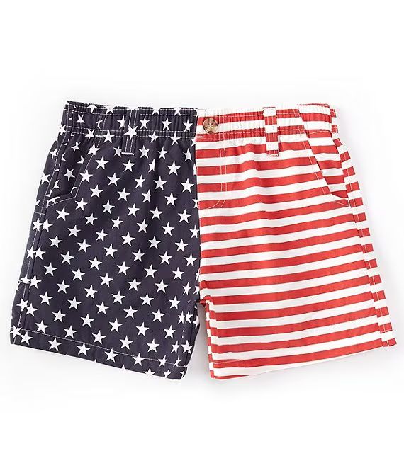 Little Boys 2T-7 Freedom Flag Mallard Pull-On Shorts | Dillard's