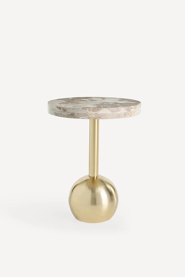 Ezra Marble Drink Table | Anthropologie (US)