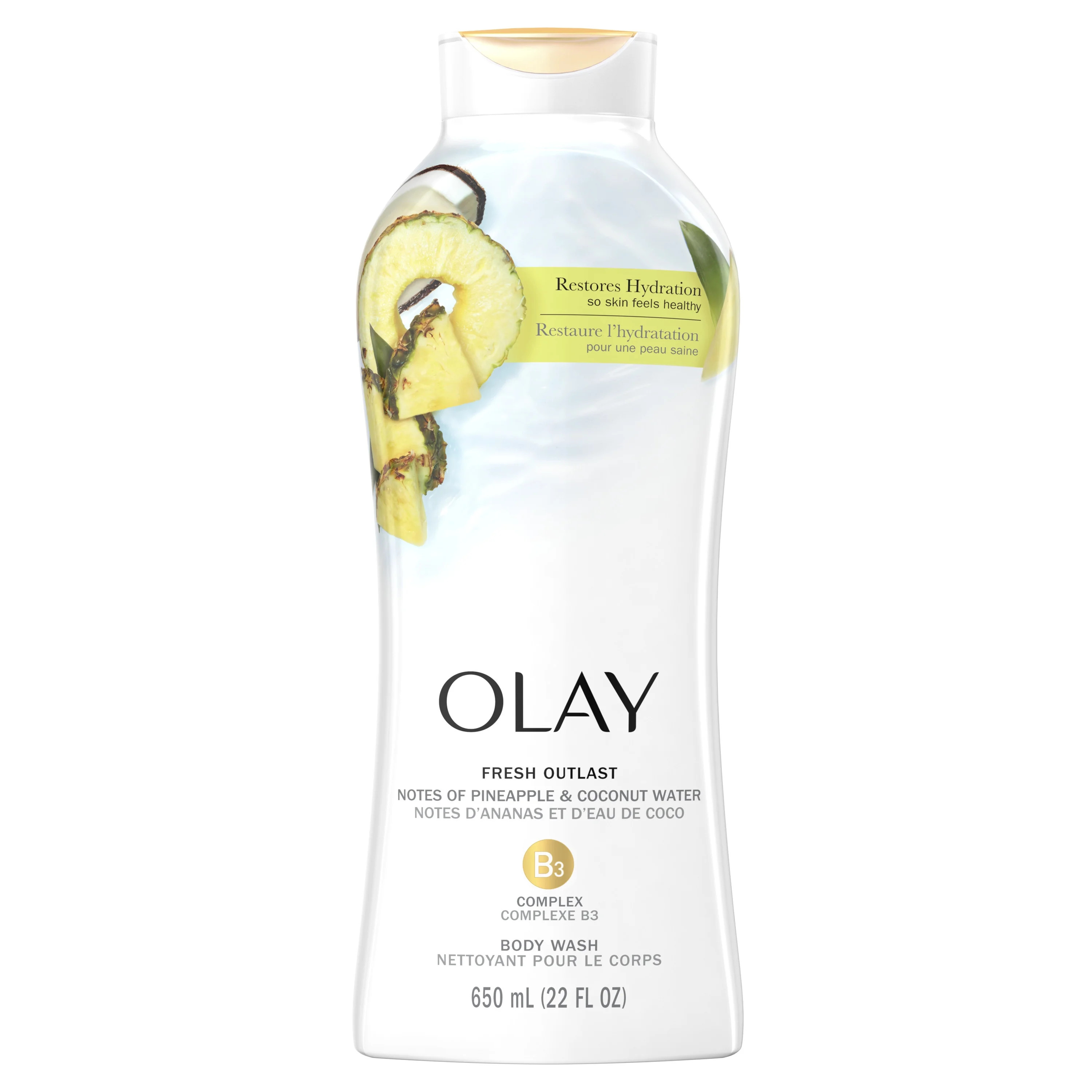 Olay Fresh Outlast Paraben Free Body Wash with Rejuvenating Notes of Pineapple and Coconut Water,... | Walmart (US)