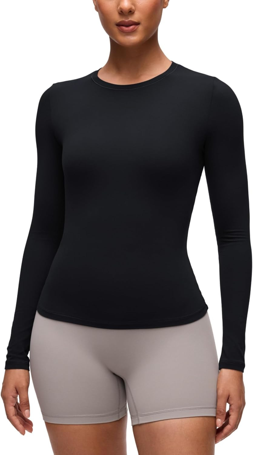 CRZ YOGA Softembrace Crewneck Long Sleeve Top | Amazon (US)