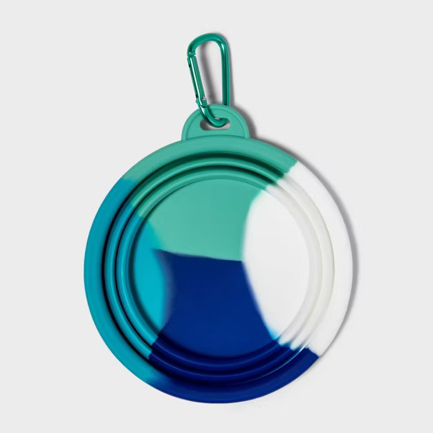 Collapsible Dog Bowl with Carabiner - Tye Dye Cool - Sun Squad™ | Target