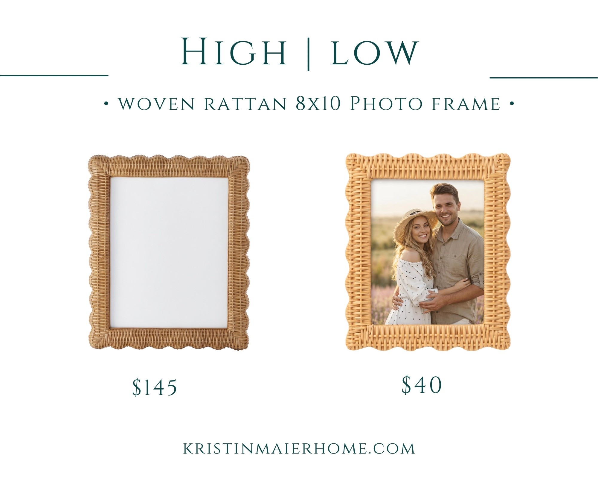 Gorgeous woven rattan photo frames size 8x10 — splurge / save.  A lovely bridal shower gift for a gallery wall

#LTKWedding #LTKHome