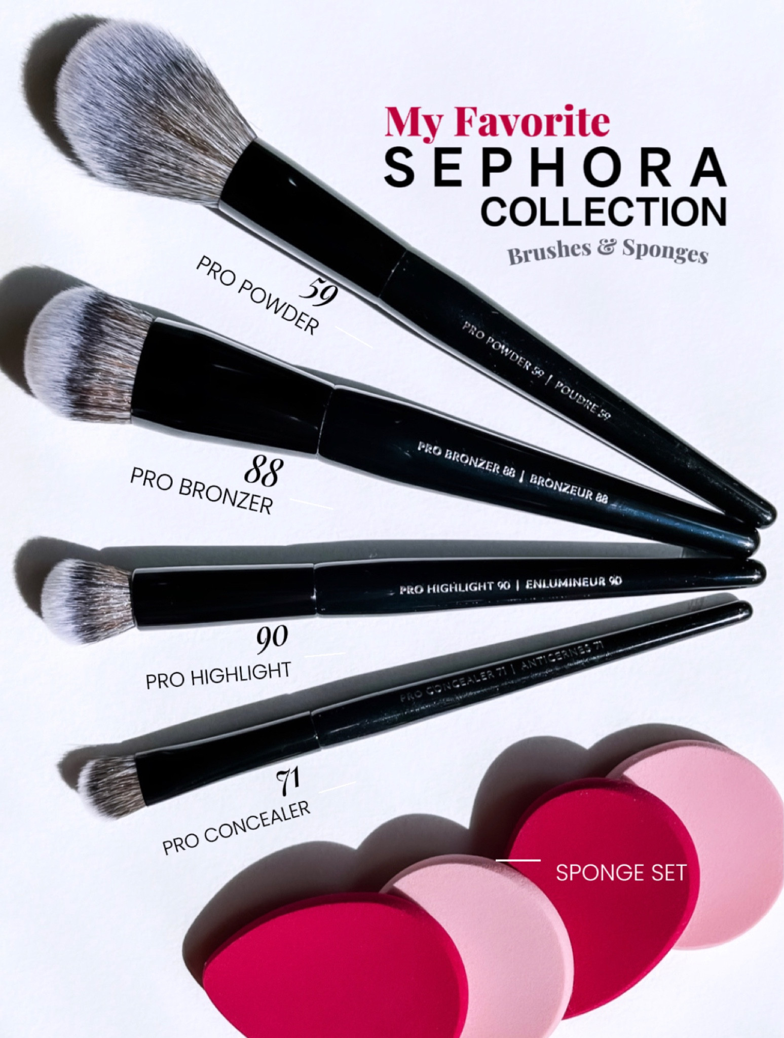 Favorite Sephora Collection Makeup Brushes and Sponges , Sephora Sale , Beauty Must Have , Makeup Bag , Makeup Must Have , Powder Brush , Bronzer Brush , Highlight Brush , Concealer Brush , Beauty Sponge 

#LTKBeautySale #LTKitbag #LTKsalealert