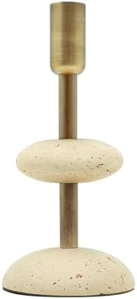 Travertine Candle Sticks Holder Decor, Housewarming Gifts 7.7'' | Amazon (US)