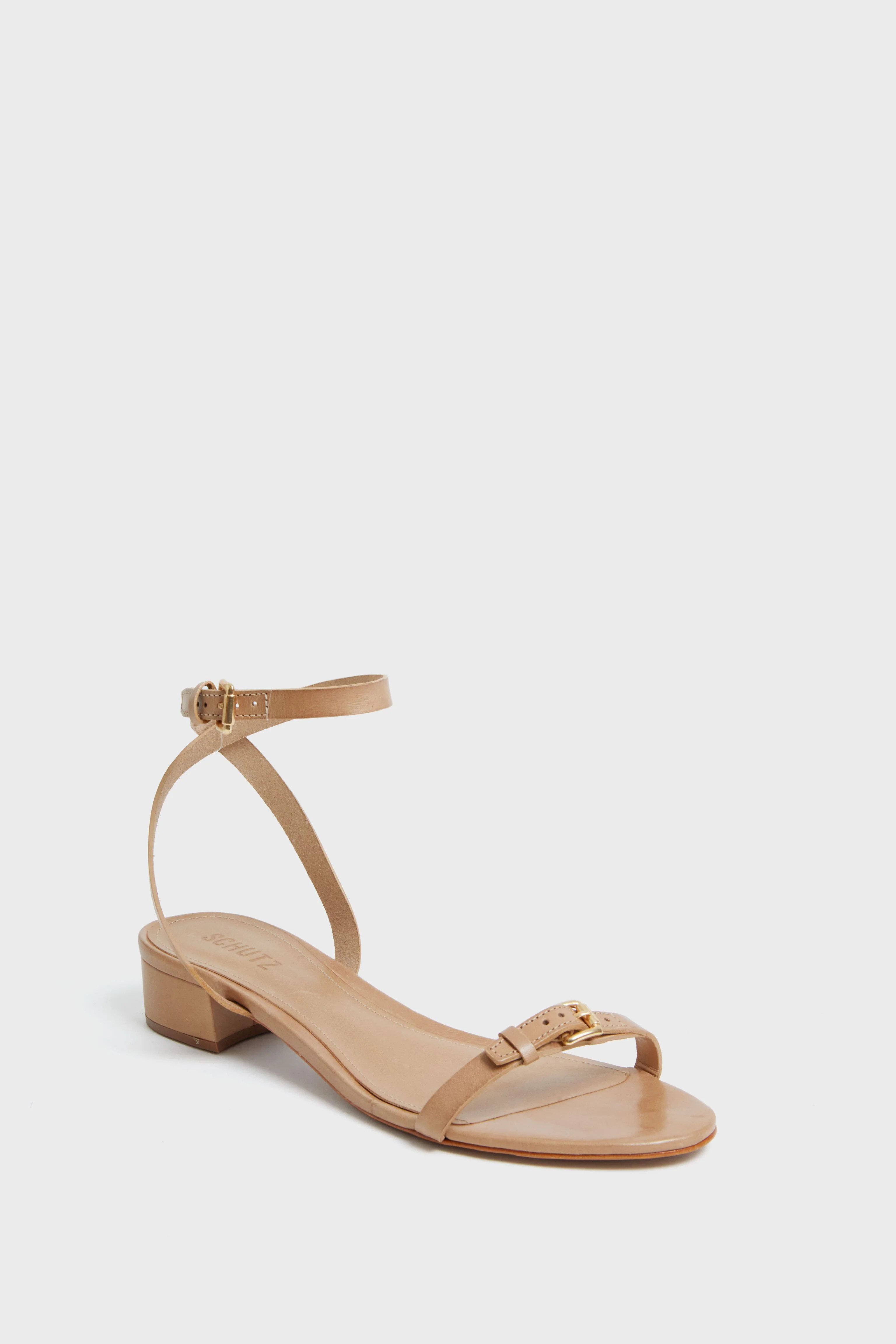 Light Nude Aurora Low Block Heels | Tuckernuck (US)