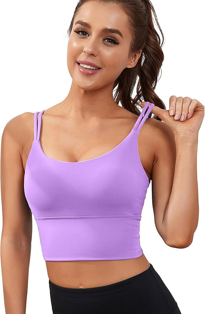 Everrysea Sports Bras High Support Longline Built in Bra | Amazon (US)