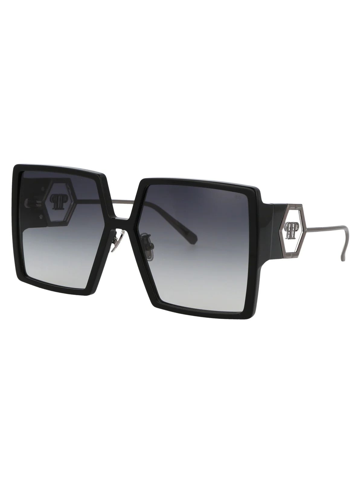 Philipp Plein Logo-Plaque Square-Frame Sunglasses | Cettire Global