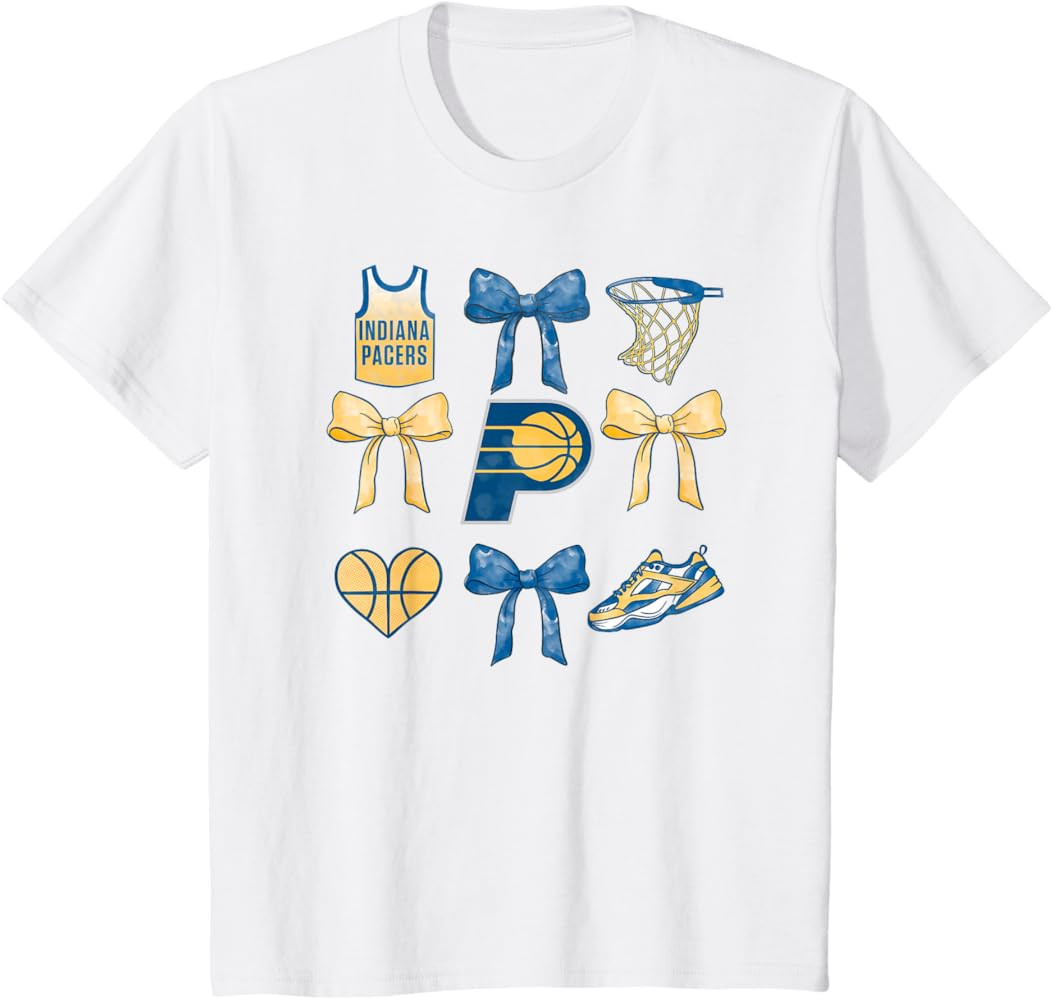 NBA Indiana Pacers Bow Grid T-Shirt | Amazon (US)