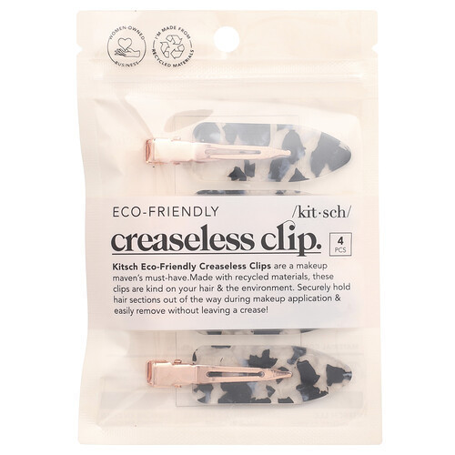 Kitsch, Eco-Friendly Creaseless Clip, 4 Pieces | iHerb