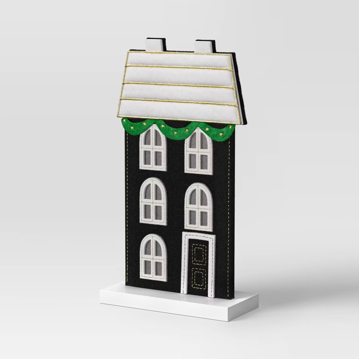 Fabric House Christmas Village Building - Wondershop™ Black: Holiday Tabletop Decor, Indoor Pol... | Target