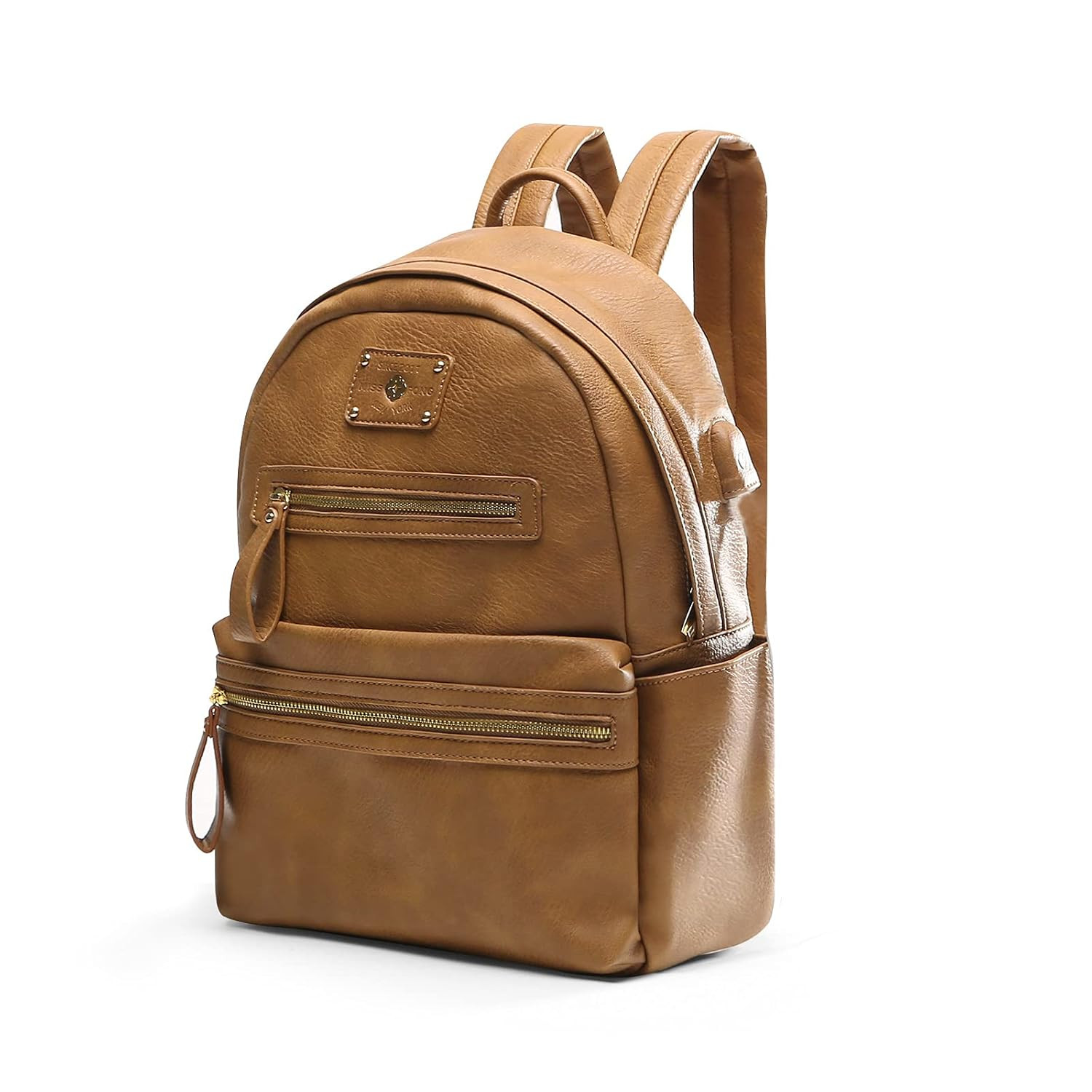 miss fong Small Diaper Bag Leather Diaper Bag Backpack Baby Diaper Bag, Baby Bag for Travel,Baby ... | Amazon (US)