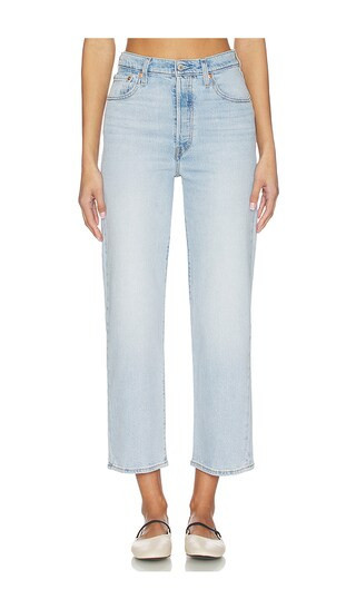 LEVI'S Ribcage Straight Ankle in Blue. - size 27 | Revolve Clothing (Global)