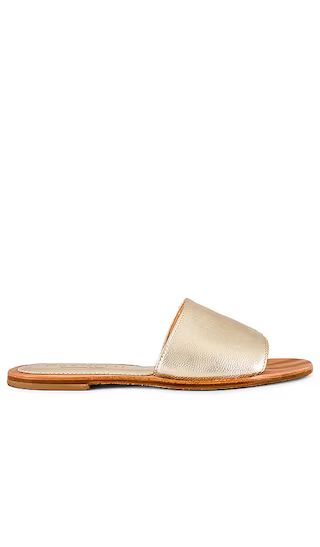 Cossi Sandal in Laminate Gold | Revolve Clothing (Global)