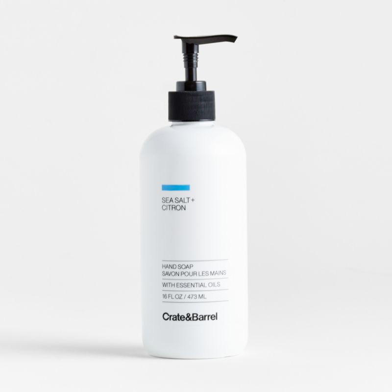 Sea Salt + Citron Hand Soap + Reviews | Crate & Barrel | Crate & Barrel