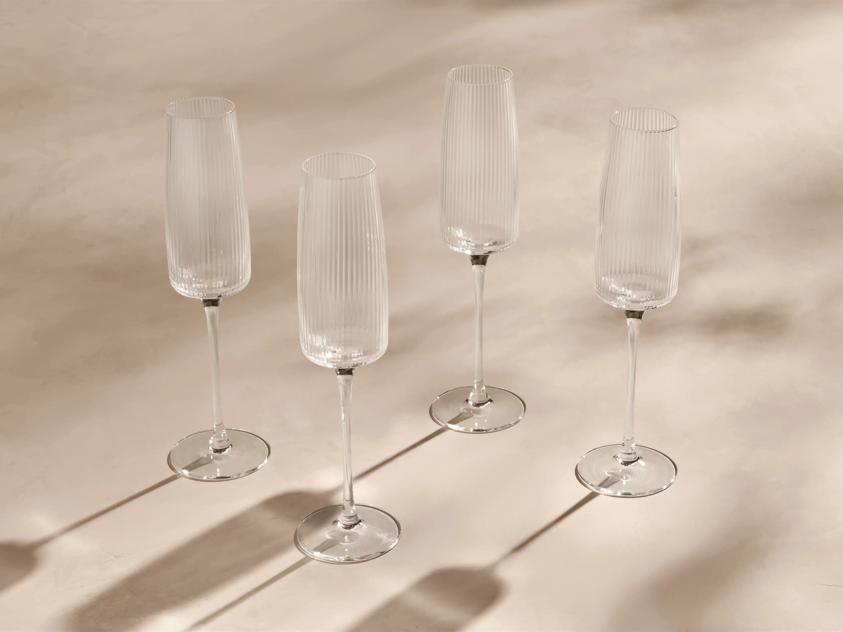 Ada Champagne Glasses (Set of 4) | Arhaus