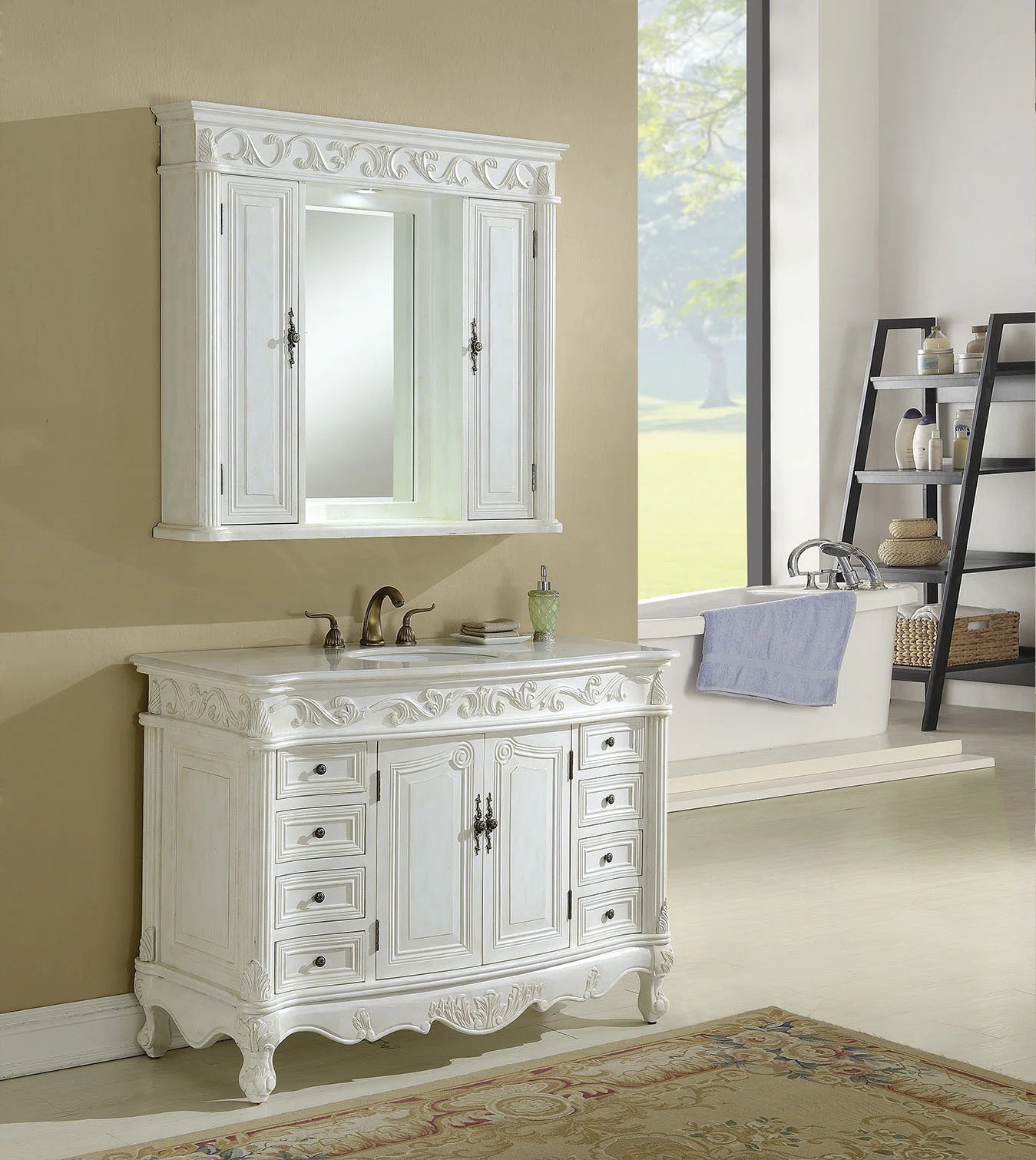 Lark Manor™ Aurillac 48" Single Bathroom Vanity Set & Reviews | Wayfair | Wayfair North America