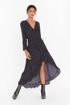 It's Dot Your Fault Wrap Midi Dress | NastyGal (US & CA)