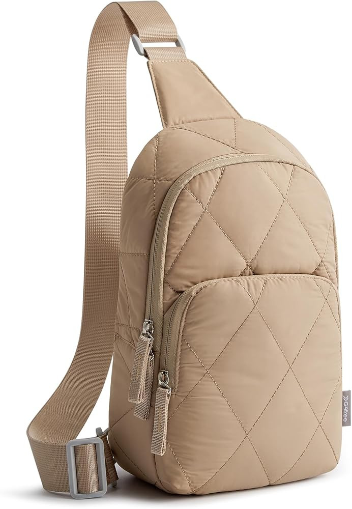 G4Free Sling Bag for Women, Casual Quilted Puffer Crossbody Purse Lightweight Fanny Packs for Dai... | Amazon (US)