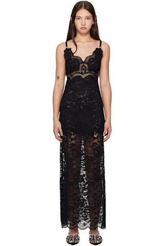 Black Long Maxi Dress | SSENSE