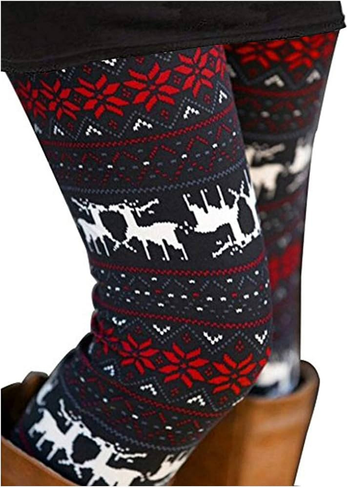 Sipaya Women's Brushed Christmas Ankle Length Seasonal Printed Leggings S-3XL | Amazon (US)