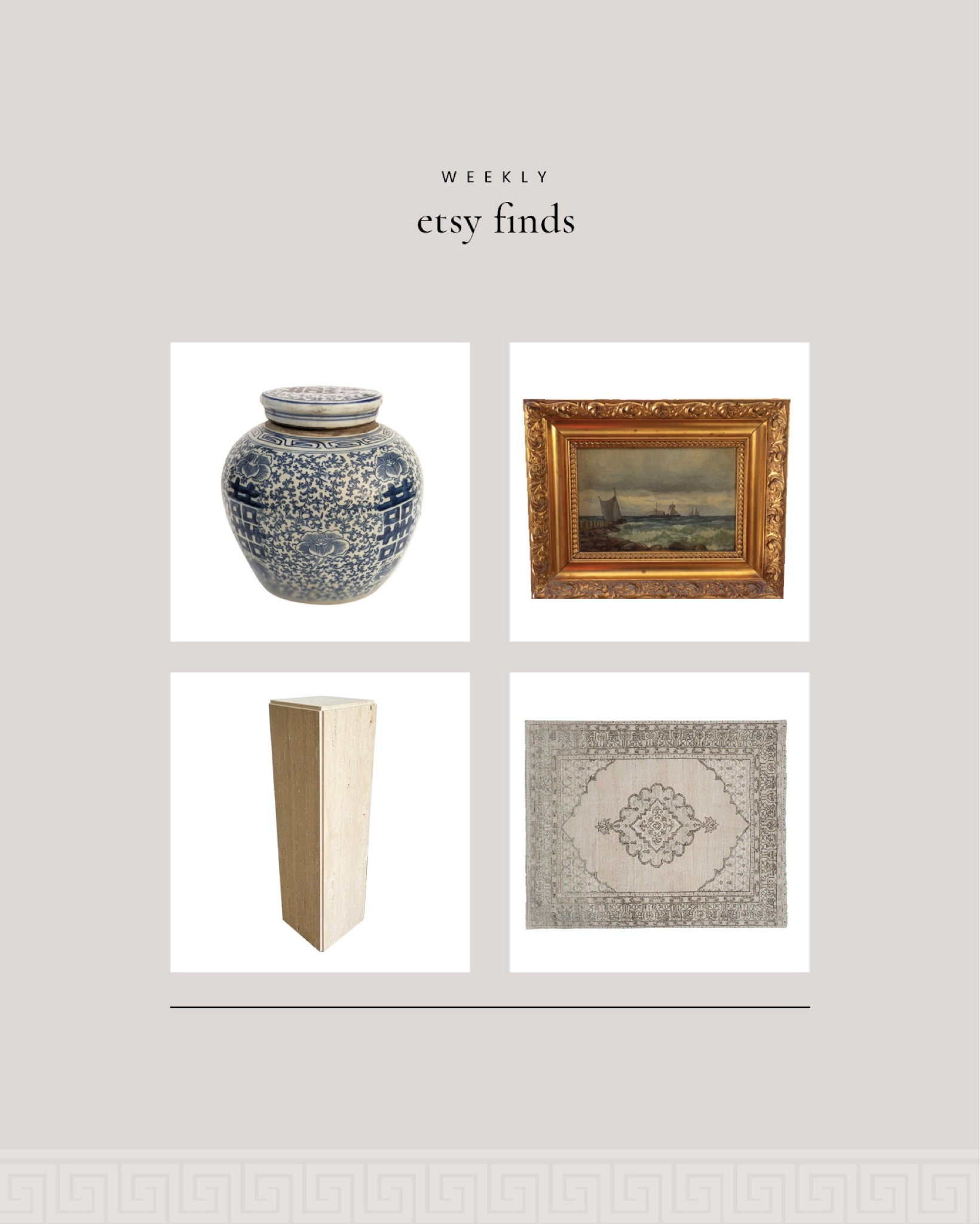 Weekly Etsy Finds : Handmade and Vintage Home Goods 

#LTKHome