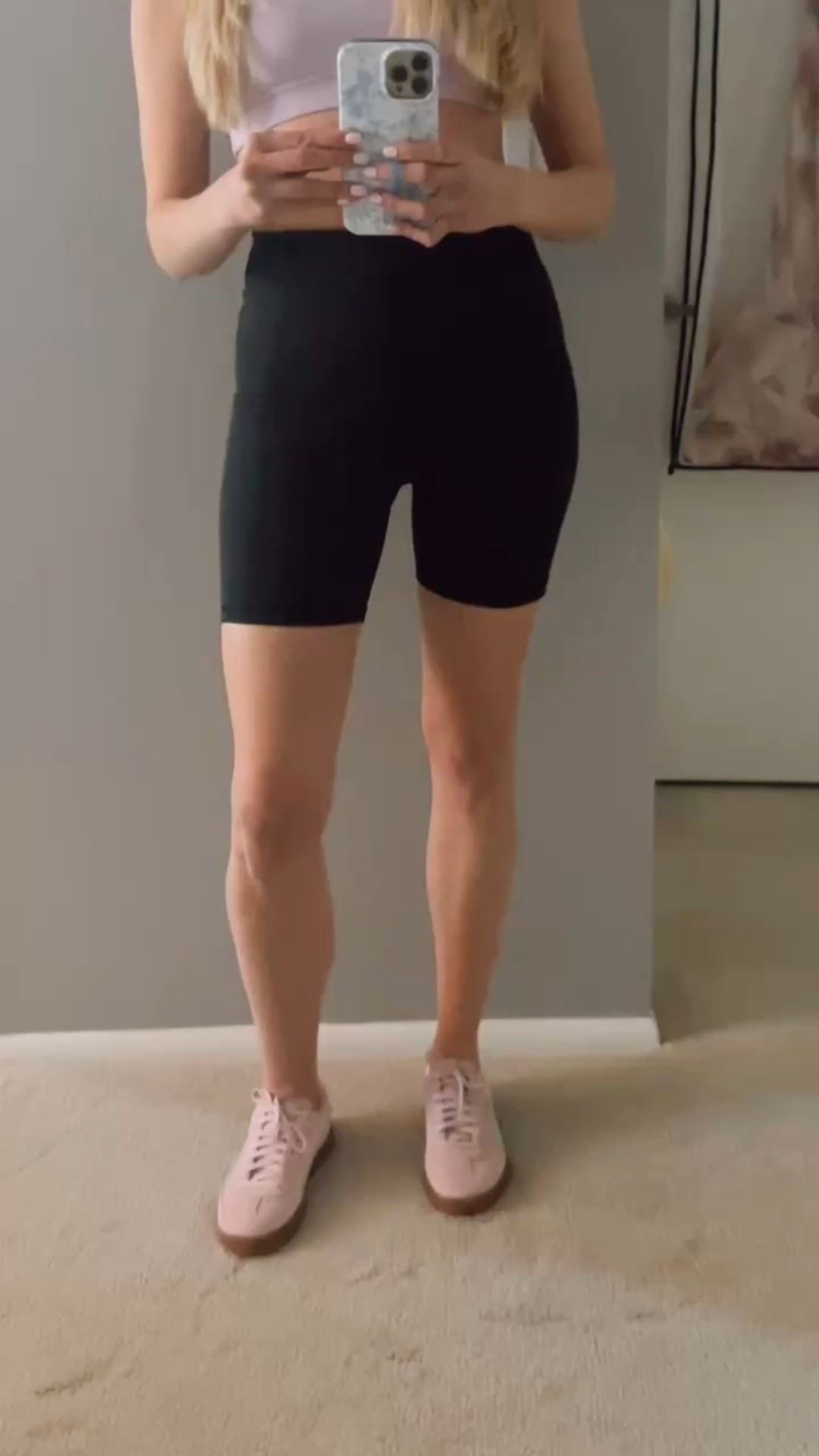 Amazon yoga and workout set. Wearing medium in both. I’d size up in bra. 

Activewear-workout set- Amazon finds