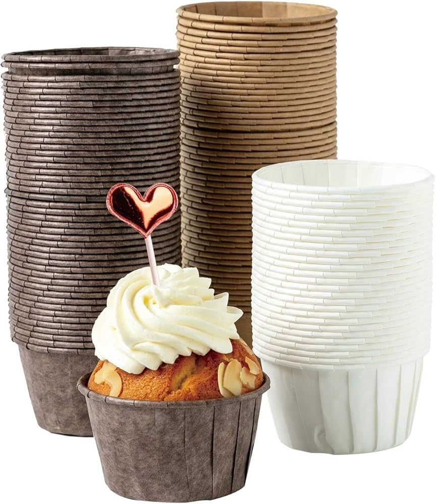 katbite Cupcake Cases 150pcs Heavy Duty Baking Cups, Disposable Muffin Cases Made of Greaseproof ... | Amazon (UK)