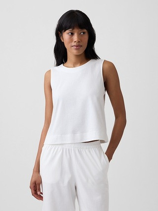 Crewneck PJ Shell Tank Top | Gap Factory
