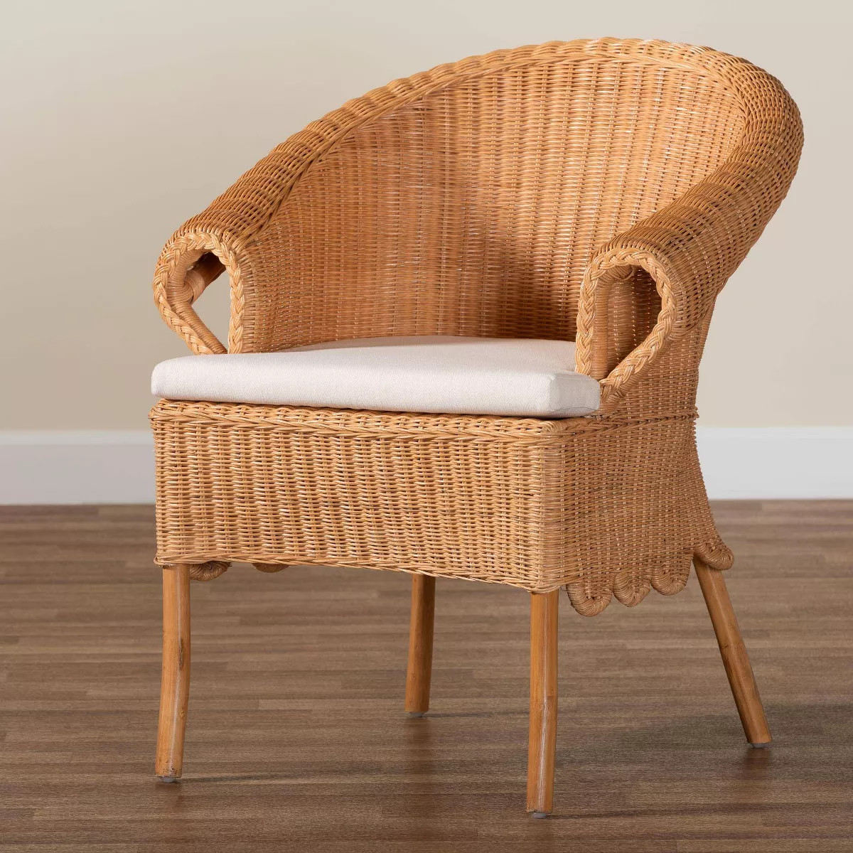 bali & pari Tamara Rattan Dining Chair Honey | Target