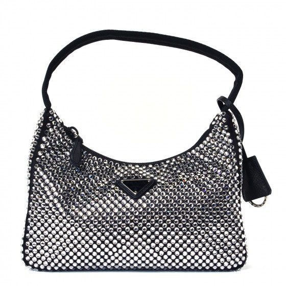 PRADA

Satin Crystal Mini Re-Edition 2000 Bag Black | Fashionphile