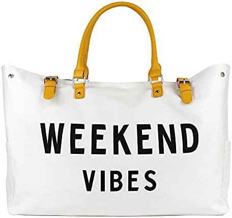 Beach Tote Bag for Women Waterproof Sandproof, Oversized Travel Tote Bag with Vegan Leather Handl... | Amazon (US)