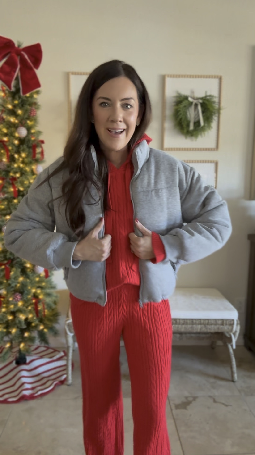 Matching set on sale!!!$16.50 each—wearing a medium in everything! 

#LTKSaleAlert #LTKHoliday #LTKGiftGuide