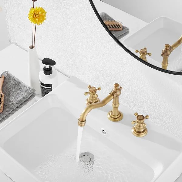 ‎P-16389-ati Widespread Faucet 2-handle Bathroom Faucet with Drain Assembly | Wayfair North America