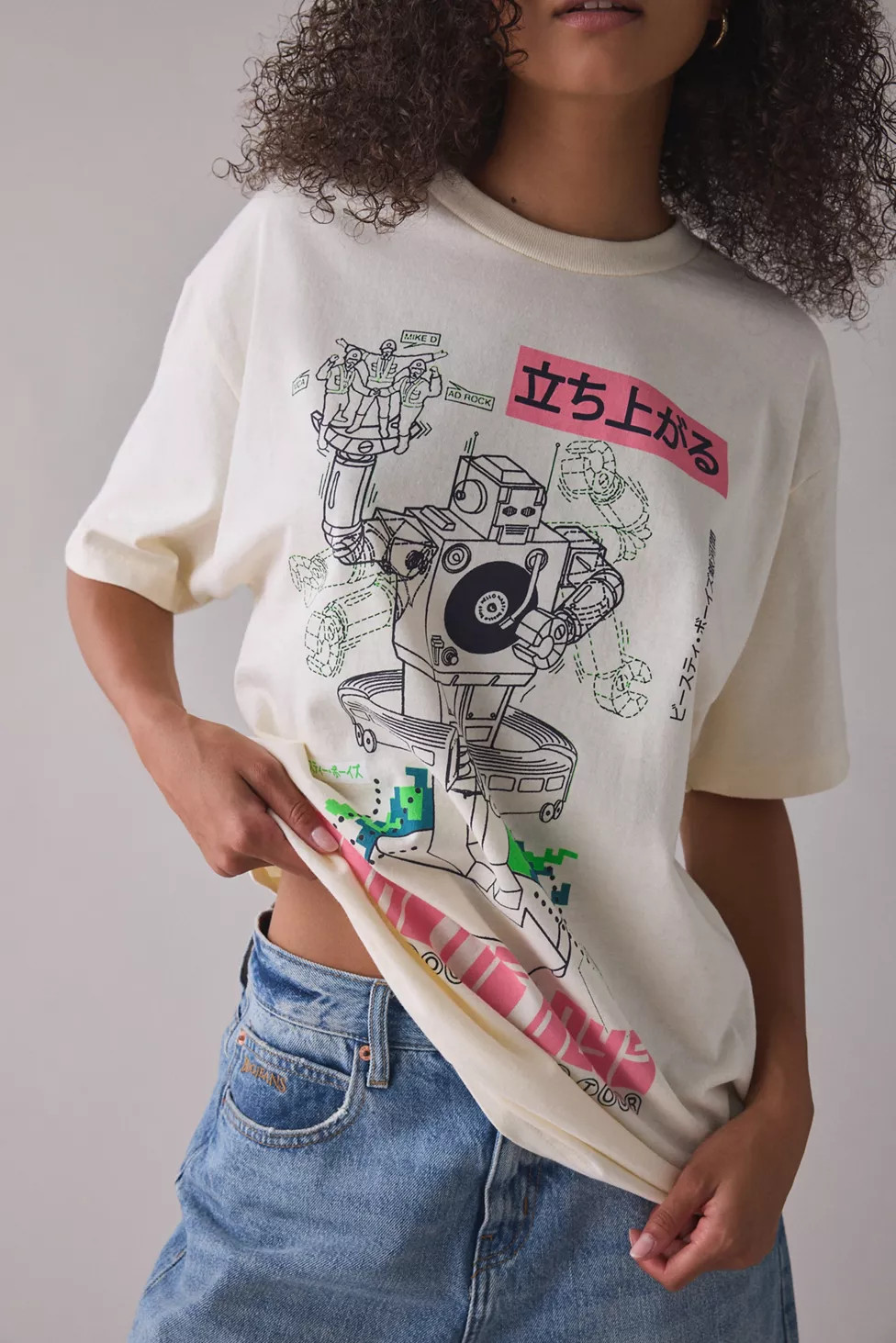 Beastie Boys Robot Graphic T-Shirt Dress | Urban Outfitters (US and RoW)