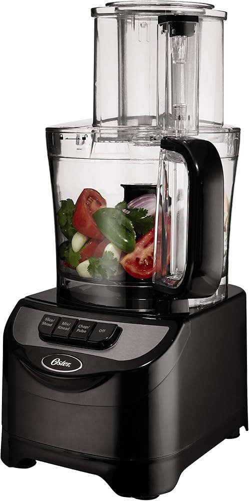 Oster FPSTFP1355 2-Speed 10-Cup Food Processor, 500-watt, Black | Amazon (US)