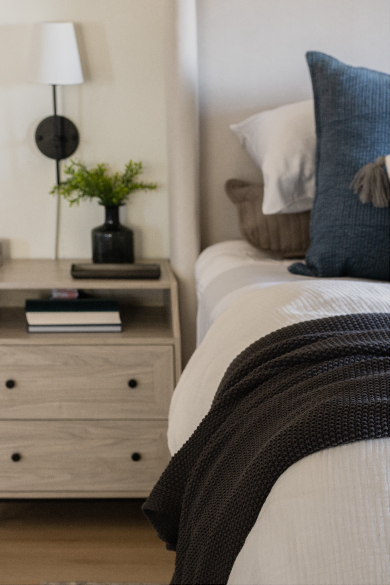 Still loving these nightstands!! They have two USB power ports in the top shelf part that I use to charge my phone and watch every night. Honestly I love every single thing about them  

#LTKHome