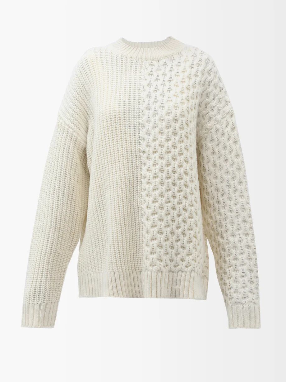 Merino-blend contrast-knit sweater | Matches (US)