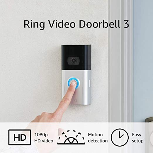 Ring Video Doorbell 3 – enhanced wifi, improved motion detection, easy installation | Amazon (US)